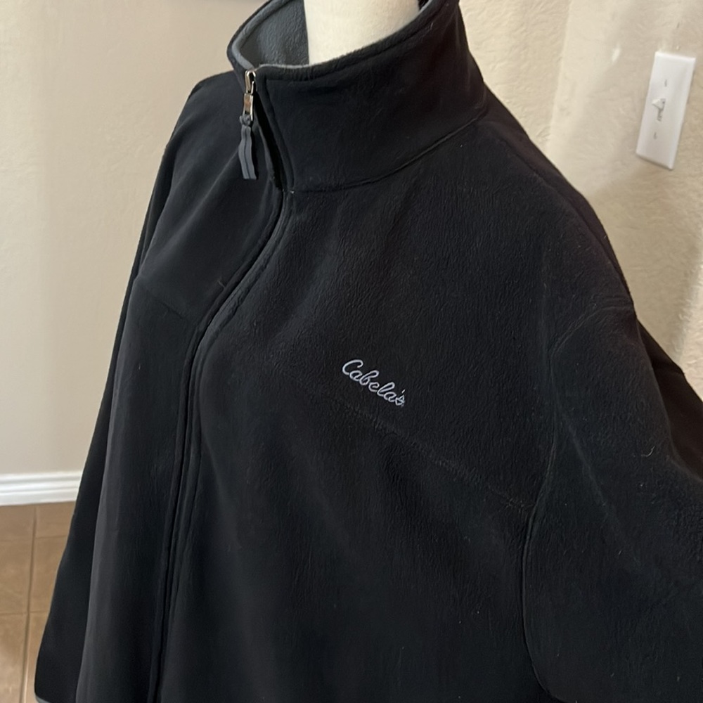 Stillwater supply co Cabela’s black fleece zip up jacket